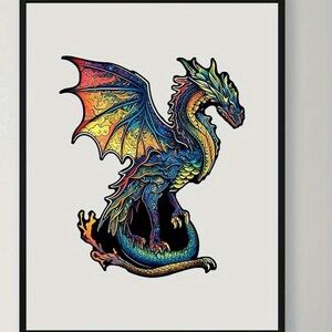 Dragon Wooden Jigsaw Puzzle A3 SMALL
